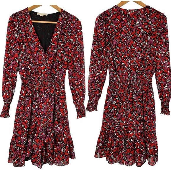 MICHAEL Michael Kors • Smocked Ruffled Dress - Picture 4 of 9